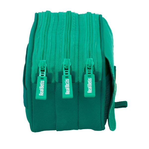 Trīsvietīgs futrālis Real Betis Balompié Zaļš 21,5 x 10 x 8 cm