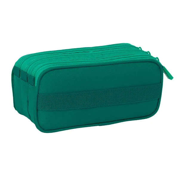 Тройной пенал Real Betis Balompié Зеленый 21,5 x 10 x 8 cm