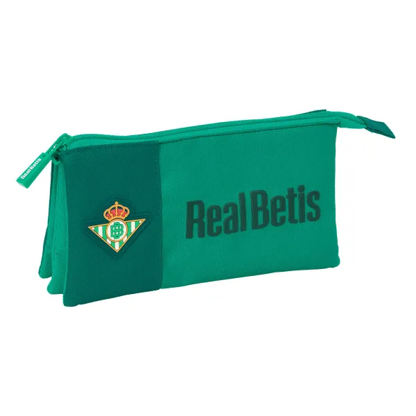 Trigubas penalas Real Betis Balompié Žalia 22 x 12 x 3 cm