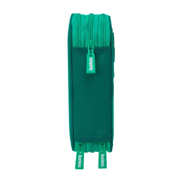 Kolmoiskynäkotelo Real Betis Balompié Akvamariini 12,5 x 19,5 x 5,5 cm 37 Kappaletta