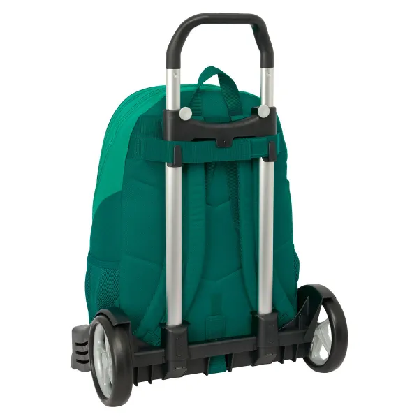 Школьный рюкзак с колесиками Real Betis Balompié Зеленый 32 x 43 x 14 cm
