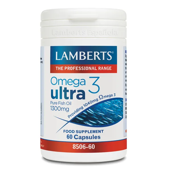 Lamberts Omega 3 Ultra Aceite De Pescado Puro 1300mg 60