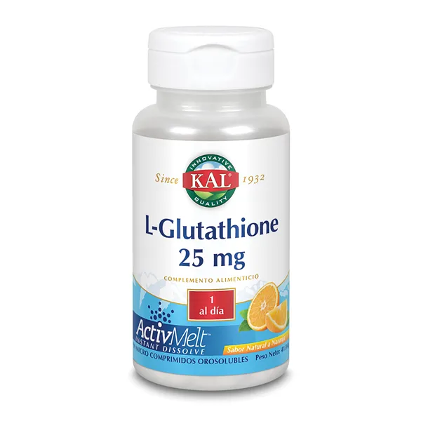 Kal L-Glutation 25 Mg 90 Comp Sublingulaes Naranja