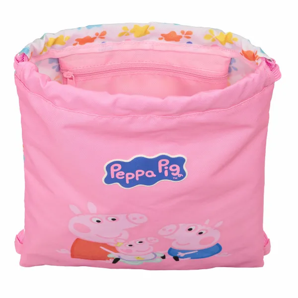 Kuprinė su virvutėmis Peppa Pig Baby pig Spalvotas 26 x 34 x 1 cm