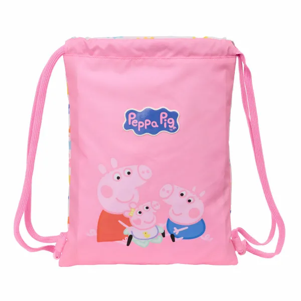 Kuprinė su virvutėmis Peppa Pig Baby pig Spalvotas 26 x 34 x 1 cm