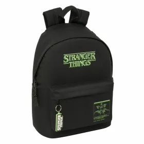 Mokyklinis krepšys Stranger Things Juoda 31 x 41 x 16 cm