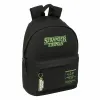 Skolas soma Stranger Things Melns 31 x 41 x 16 cm