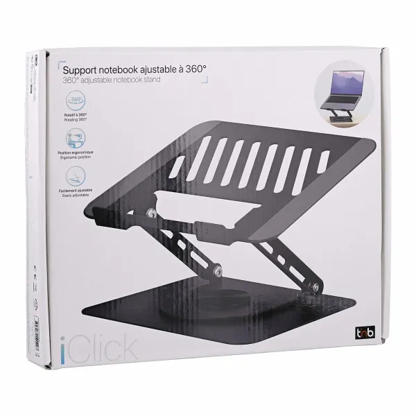 Notebook Stand T'NB iClick Metal Innovative and functional 360º rotation