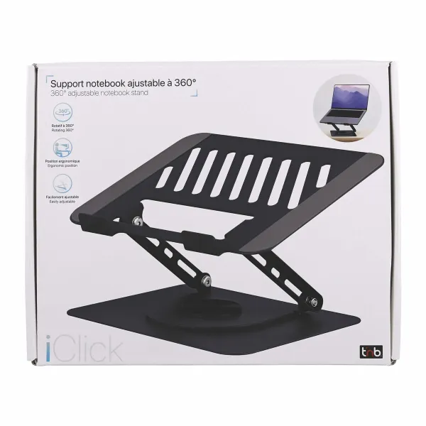 Notebook Stand T'NB iClick Metal Innovative and functional 360º rotation