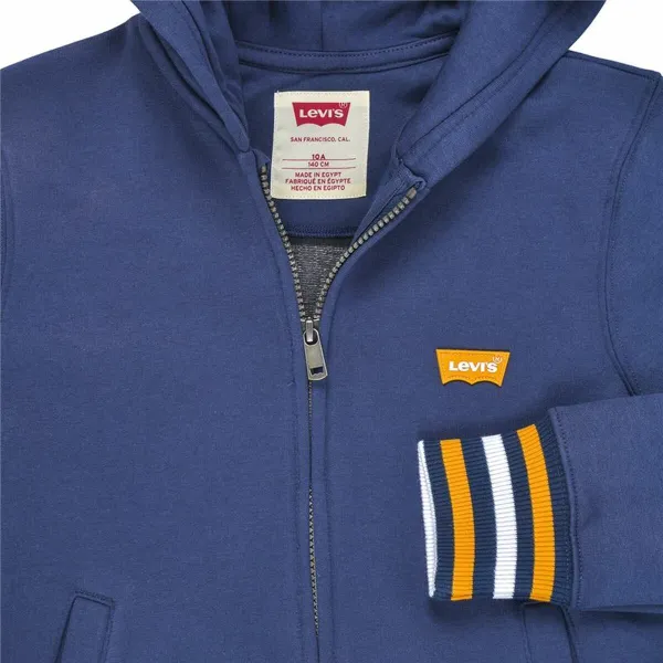 Bērnu Sporta Krekls ar Kapuci Levi's Lvb Varsity Hoodie Zils