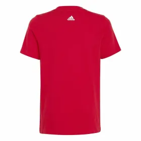 Vaikiška Marškinėliai su trumpomis rankovėmis Adidas Lin Roja