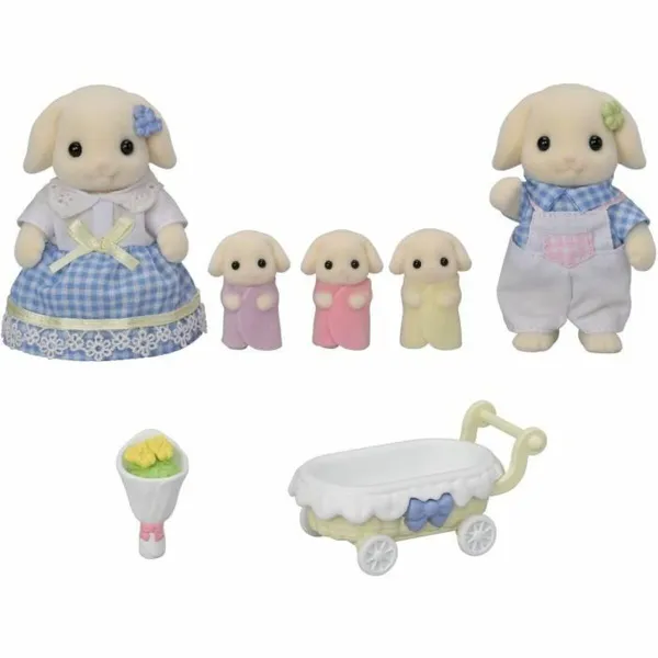 Nukkekodin tarvikkeet Sylvanian Families 5735 Flora Rabbit family