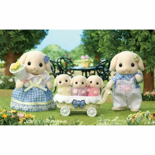 Leļļu mājas aksesuāri Sylvanian Families 5735 Flora Rabbit family