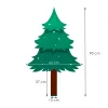 Adatu materiāls: Eko plēve + PE zariņi Ziemassvētku eglītes augstums 90 cm (mērot no zemes) Zaļās daļas augstums: