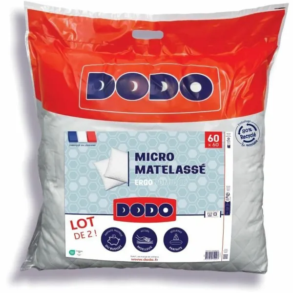 Spilvens DODO Balts 60 x 60 cm (2 gb.)