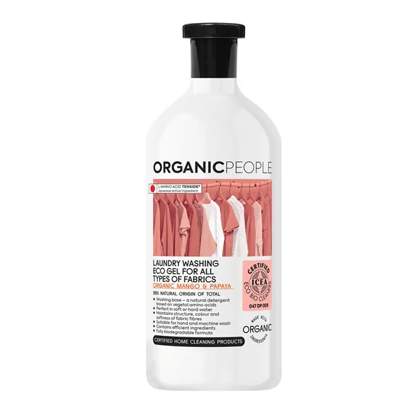 Organic People For All Types Of Fabrics Mango y Papaya Laundry Washing Eco Gel 200ml