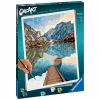 Skaičių spalvinimo rinkinys Ravensburger Lake Views 30 x 40 cm