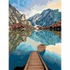 Gleznošanas pēc skaitļiem komplekts Ravensburger Lake Views 30 x 40 cm