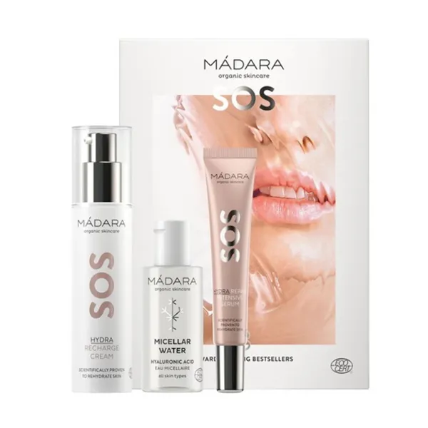 Mádara Madara Sos Hydra Recgarge Crema Pack 1un Agua Micelar 1u Serum Pack