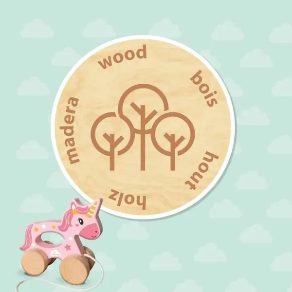 Sujungiama dalis SES Creative Unicornio de madera 2 en 1 Vienaragis