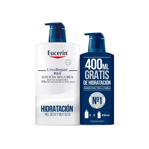 Eucerin Family Pack Locion Urea Repair 1000ml + 400ml