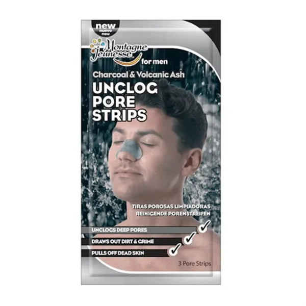 Montagne Jeunesse Charcoal & Volcanic Ash Unclog Pore Strips 3 Units