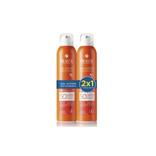 Rilastil Sun  System Transparent Spray Wet SkinSPF 50+ 2x200ml