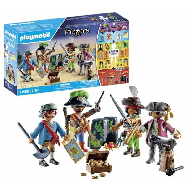 Playset Playmobil Pirates 71533 83 Kappaletta