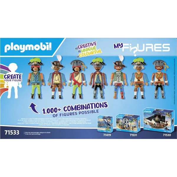 Playset Playmobil Pirates 71533 83 Kappaletta