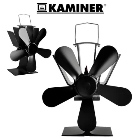 5 lāpstiņu kamīna ventilators