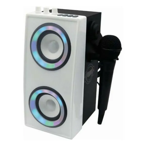 Portable Bluetooth Speaker with Microphone iParty Lexibook BTP180Z White Bluetooth