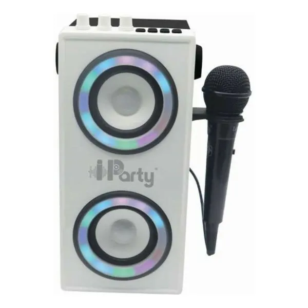 Portable Bluetooth Speaker with Microphone iParty Lexibook BTP180Z White Bluetooth