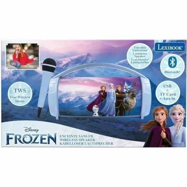 Bluetooth Skaļrunis ar Karaoke Mikrofonu Lexibook Frozen