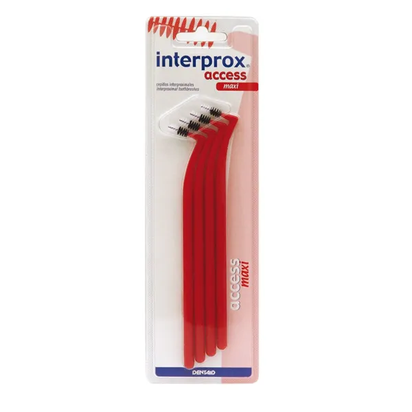 Interprox Vitis Interdent Dentaid Acces Maxi Larg 4u Toothbrush