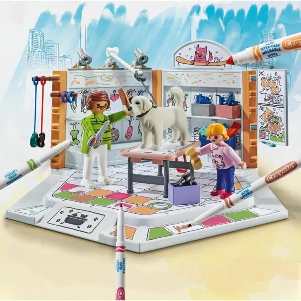 Playset Playmobil Color 71514 Grooming Salon 61 Kappaletta