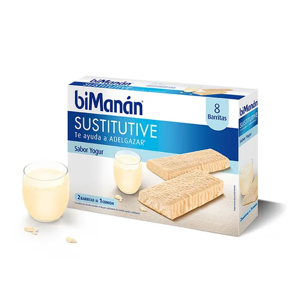 Bimanán Sustitutive Yoghurt Bars 8 Units