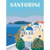 Skaičių spalvinimo rinkinys Ravensburger Santorini 30 x 40 cm