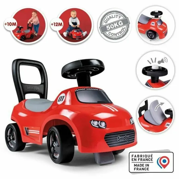 Kolmipyöräinen Smoby Musta Punainen 2-in-1