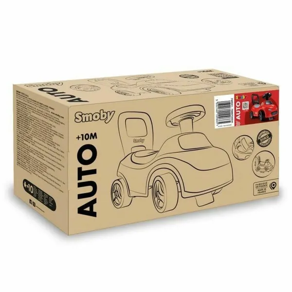 Trīsriteņi Smoby Melns Sarkans 2-in-1