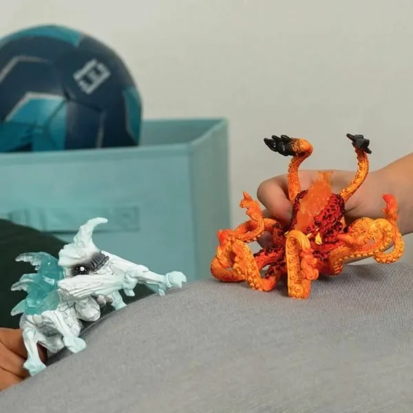 Leļļu mājas aksesuāri Schleich Lava Octopus vs Ice Bug Duo