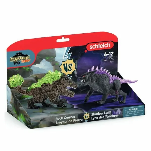 Rotaļu figūras Schleich Dark Lynx vs Stone Crusher Duo Figurines