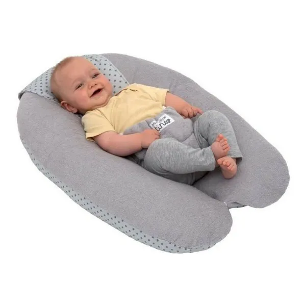 Breastfeeding Cushion Tineo Polka Dots Harmaa