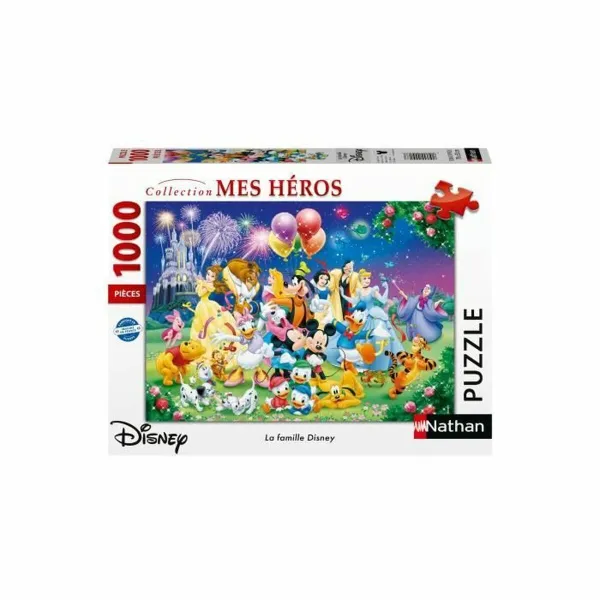Puzle un domino komplekts Ravensburger The Disney Family 70 x 50 cm 1000 Daudzums