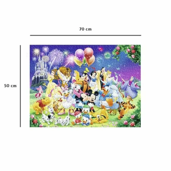 Puzle un domino komplekts Ravensburger The Disney Family 70 x 50 cm 1000 Daudzums