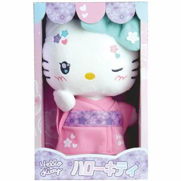 Pūkaina Rotaļlieta Jemini Hello Kitty Kimono Kawai Rose