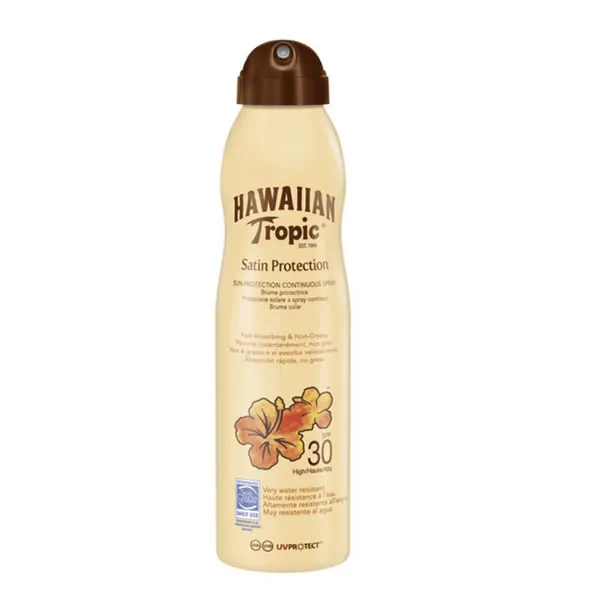 Hawaiian Tropic Satin Protection Sun Protection Continous Spray Spf30 220ml