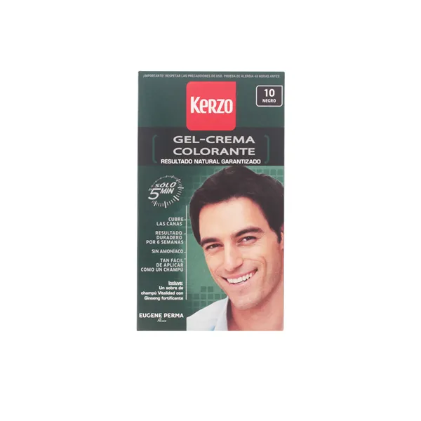 Kerzo Dye For Man Cream Gel Black