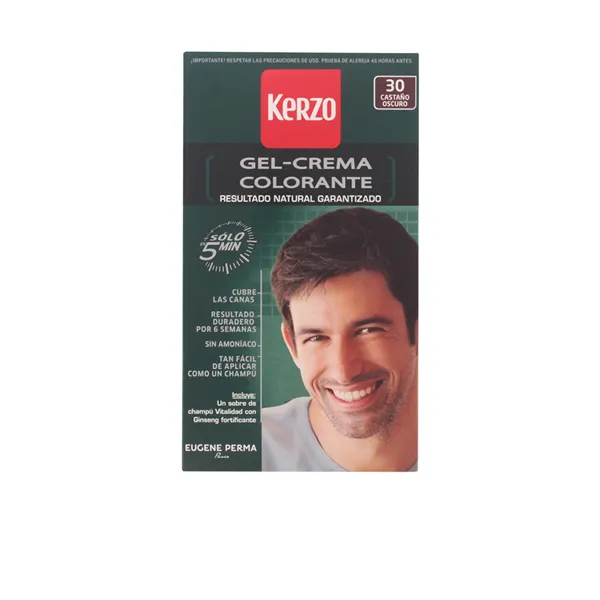 Kerzo Dye For Man Cream Gel Dark Brown