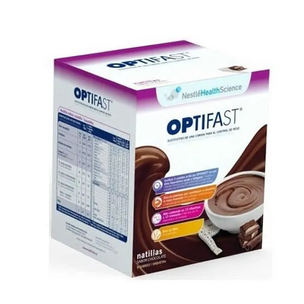 Optifast Natillas Sabor Chocolate 9 Sobres