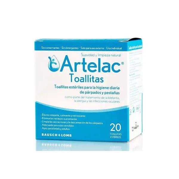 Artelac Toallitas Estériles Oculares 20 Unidades